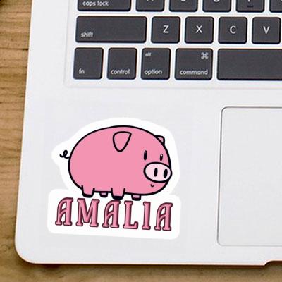 Pig Sticker Amalia Laptop Image