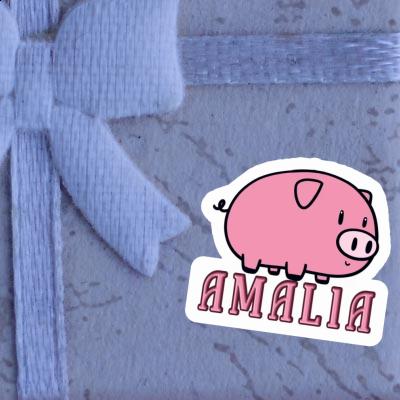 Amalia Sticker Schwein Laptop Image