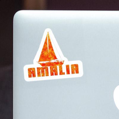 Sticker Sailboat Amalia Laptop Image