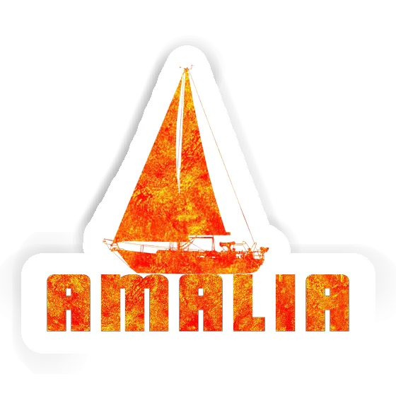 Sticker Sailboat Amalia Laptop Image