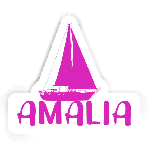 Aufkleber Segelboot Amalia Laptop Image