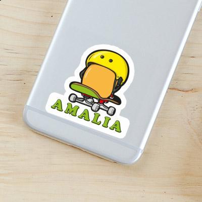 Amalia Sticker Skateboard-Ei Laptop Image