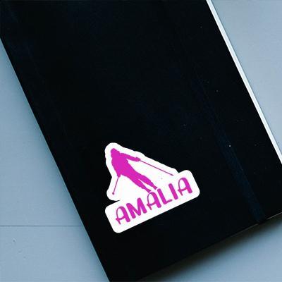 Sticker Amalia Skier Notebook Image