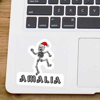 Weihnachts-Skelett Sticker Amalia Image