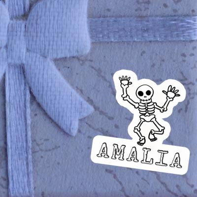 Amalia Sticker Skelett Notebook Image