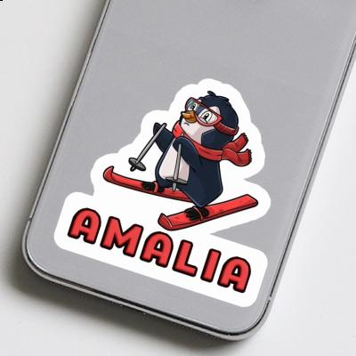 Sticker Amalia Skier Notebook Image