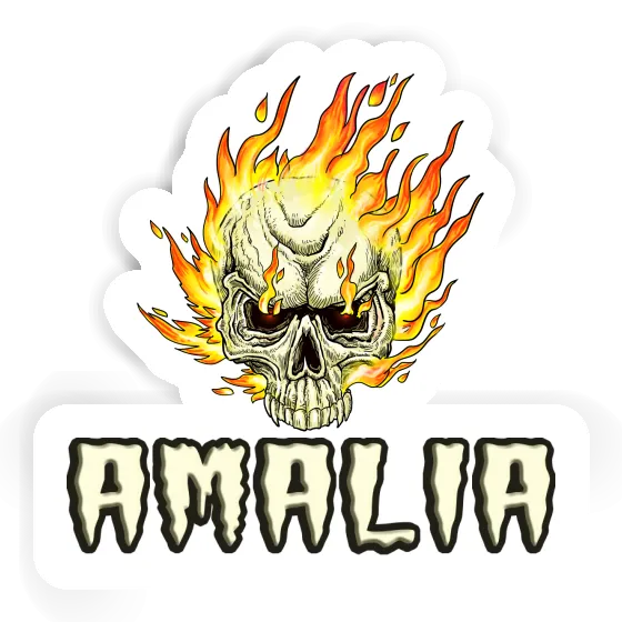 Sticker Amalia Skull Laptop Image