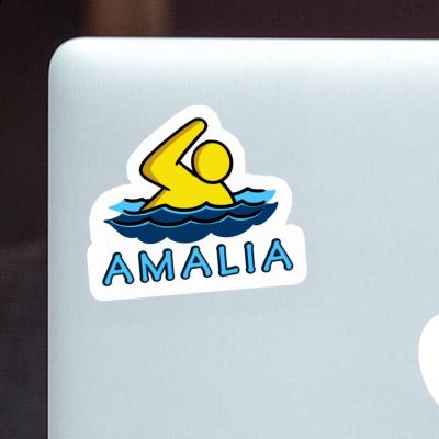 Amalia Sticker Swimmer Laptop Image