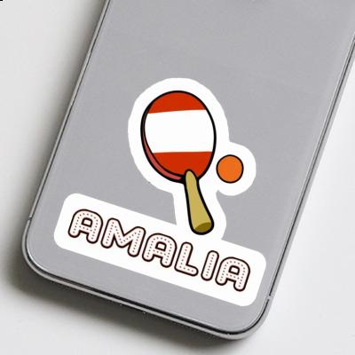 Table Tennis Racket Sticker Amalia Notebook Image