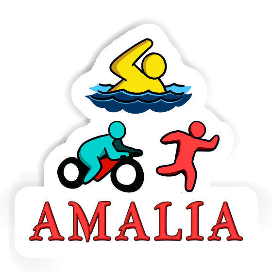 Autocollant Triathlète Amalia Notebook Image