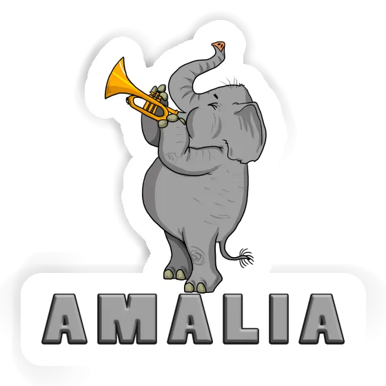 Amalia Autocollant Éléphant Notebook Image