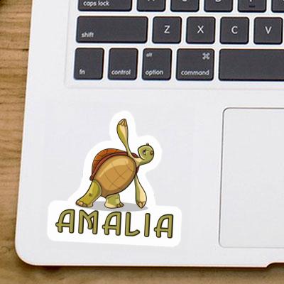 Amalia Autocollant Tortue yoga Image