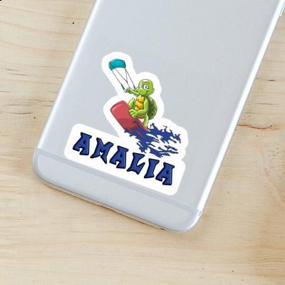 Sticker Amalia Kitesurfer Laptop Image