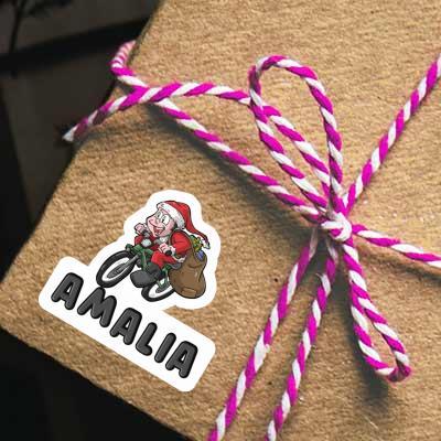 Sticker Amalia Bicycle Rider Notebook Image