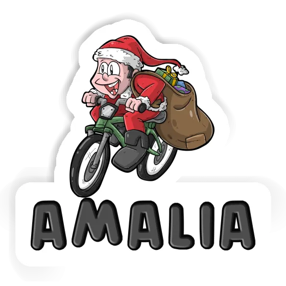 Sticker Amalia Bicycle Rider Laptop Image