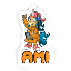 Ami Sticker Hip-Hop Einhorn Image