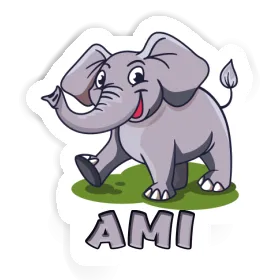 Sticker Elephant Ami Image