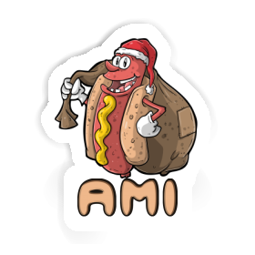 Ami Sticker Hot Dog Image