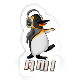 Sticker Ami Music Penguin Image