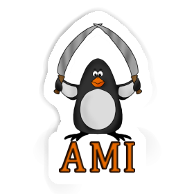 Sticker Fighting Penguin Ami Image