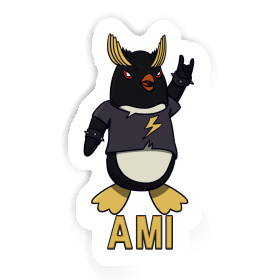 Ami Sticker Rocking Penguin Image