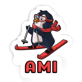 Skier Sticker Ami Image