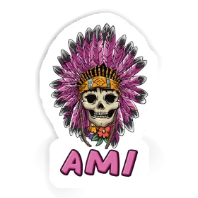 Femmes Tête de mort Autocollant Ami Image