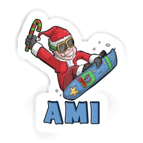Snowboarder Sticker Ami Image