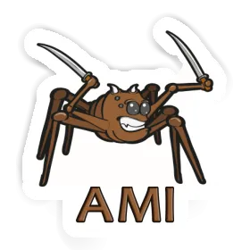 Aufkleber Kampfspinne Ami Image