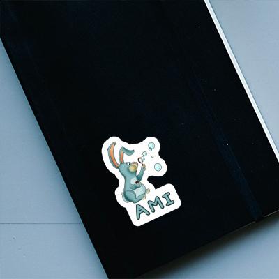 Ami Sticker Rabbit Laptop Image