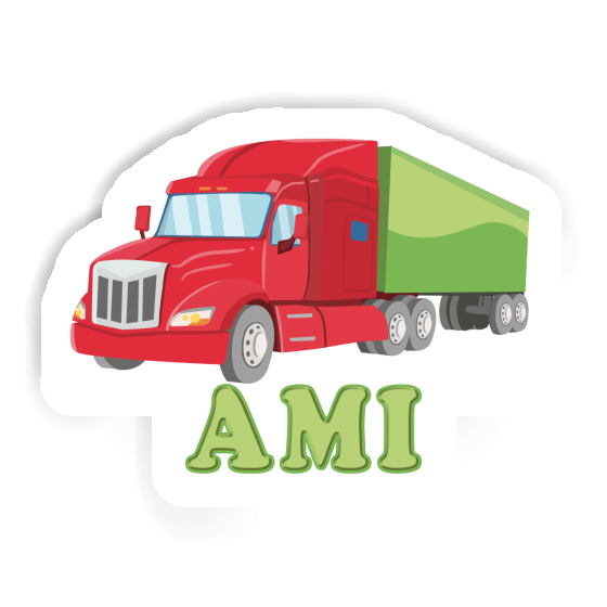 Sticker Articulated lorry Ami Gift package Image