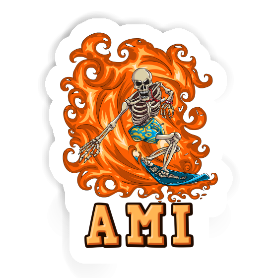 Aufkleber Ami Surfer Image