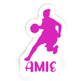 Joueuse de basket-ball Autocollant Amie Image