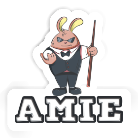 Billardspieler Aufkleber Amie Image