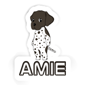 Amie Autocollant Braque Allemand Image