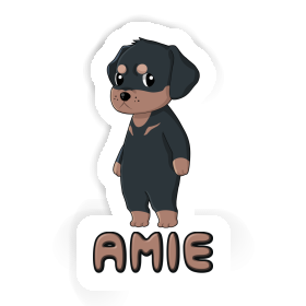Autocollant Amie Rottweiler Image