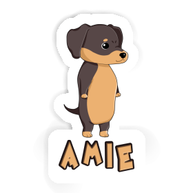 Amie Autocollant Teckel Image