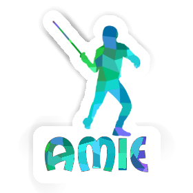 Autocollant Escrimeur Amie Image