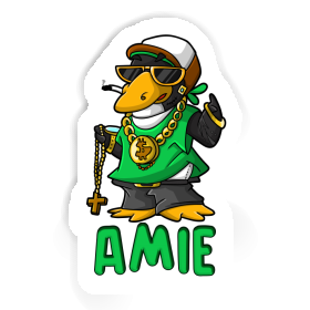 Autocollant Pingouin hip-hop Amie Image