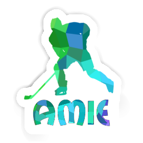 Eishockeyspieler Aufkleber Amie Image