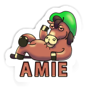 Autocollant Cheval Amie Image