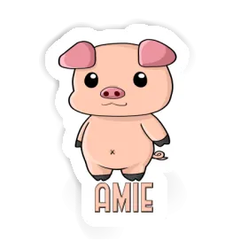 Autocollant Porcelet Amie Image