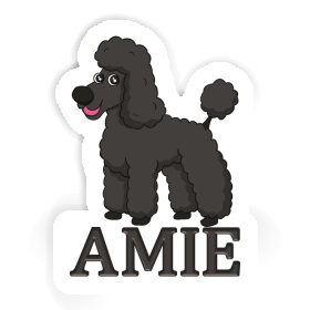 Autocollant Caniche Amie Image