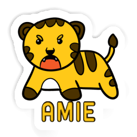 Autocollant Bébé tigre Amie Image