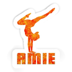 Yoga-Frau Aufkleber Amie Image