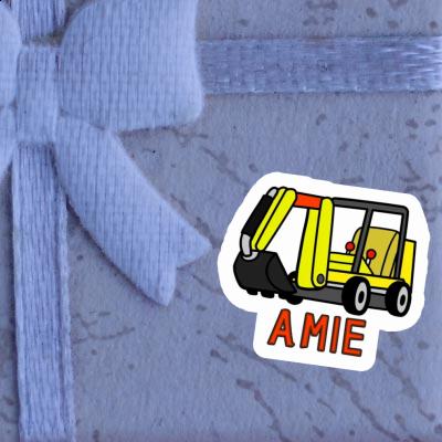 Mini-pelle Autocollant Amie Laptop Mini-pelle Autocollant Amie Laptop Image
