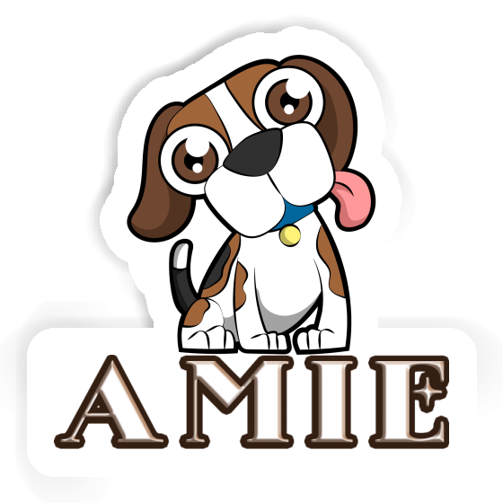 Autocollant Beagle-Hund Amie Autocollant Beagle-Hund Amie Image