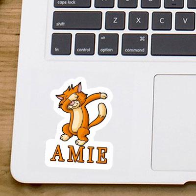 Sticker Amie Dabbing Cat Laptop Image