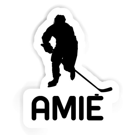 Joueur de hockey Autocollant Amie Joueur de hockey Autocollant Amie Image