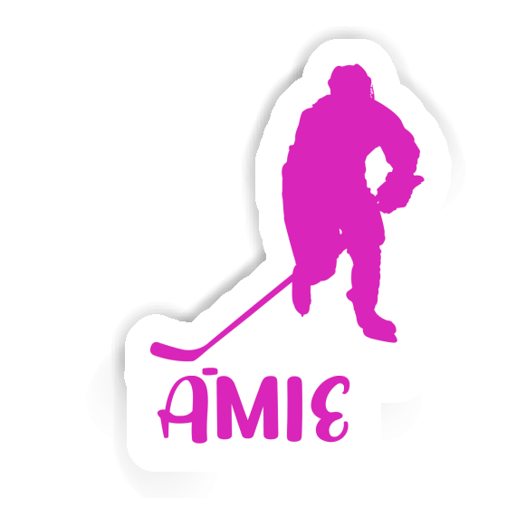 Eishockeyspielerin Aufkleber Amie Notebook Eishockeyspielerin Aufkleber Amie Gift package Image